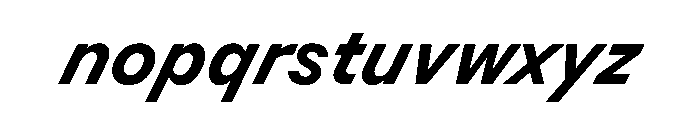 BSResortSans BoldSuperItalic Instance Font LOWERCASE