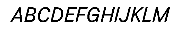 BSResortSans BookItalic Instance Font UPPERCASE
