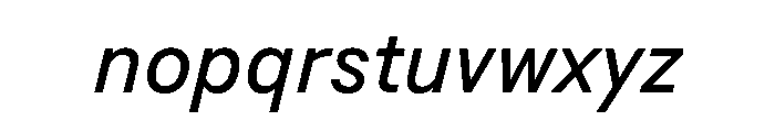 BSResortSans BookItalic Instance Font LOWERCASE