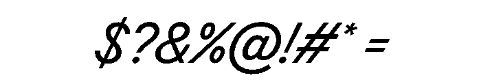 BSResortSans BookSuperItalic Instance Font OTHER CHARS
