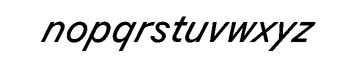 BSResortSans BookSuperItalic Instance Font LOWERCASE