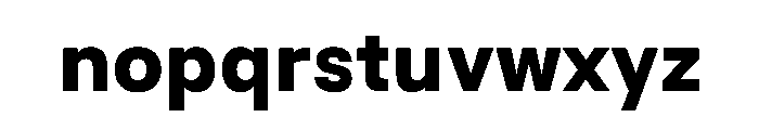 BSResortSans Extrabold Instance Font LOWERCASE