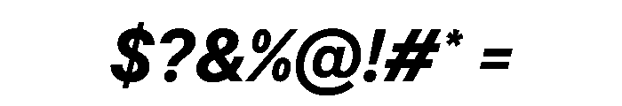 BSResortSans ExtraboldItalic Instance Font OTHER CHARS