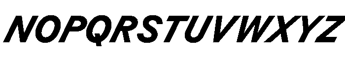 BSResortSans ExtraboldSuperItalic Instance Font UPPERCASE