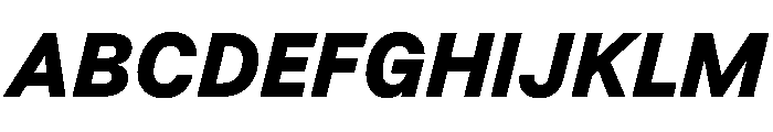 BSResortSans HeavyItalic Instance Font UPPERCASE