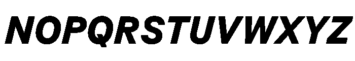 BSResortSans HeavyItalic Instance Font UPPERCASE