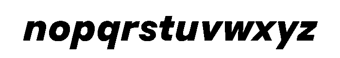 BSResortSans HeavyItalic Instance Font LOWERCASE