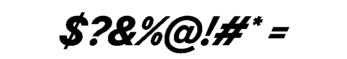 BSResortSans HeavySuperItalic Instance Font OTHER CHARS