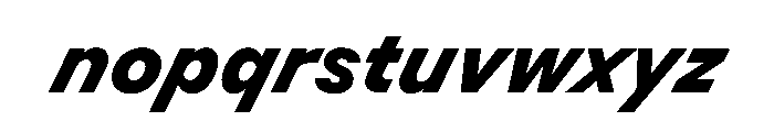 BSResortSans HeavySuperItalic Instance Font LOWERCASE