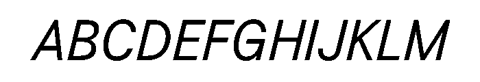 BSResortSans Italic Instance Font UPPERCASE