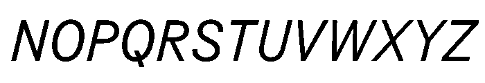 BSResortSans Italic Instance Font UPPERCASE