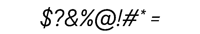 BSResortSans LightItalic Instance Font OTHER CHARS