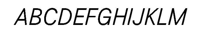 BSResortSans LightItalic Instance Font UPPERCASE