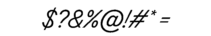 BSResortSans LightSuperItalic Instance Font OTHER CHARS