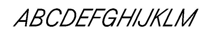 BSResortSans LightSuperItalic Instance Font UPPERCASE