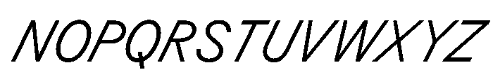 BSResortSans LightSuperItalic Instance Font UPPERCASE