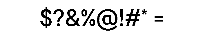 BSResortSans Medium Instance Font OTHER CHARS