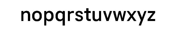 BSResortSans Medium Instance Font LOWERCASE