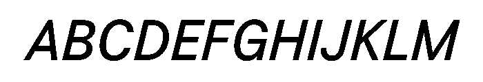 BSResortSans MediumItalic Instance Font UPPERCASE