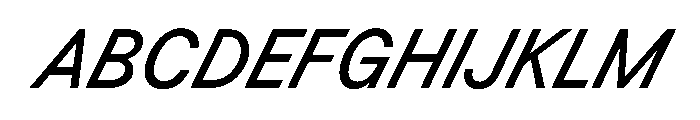 BSResortSans MediumSuperItalic Instance Font UPPERCASE
