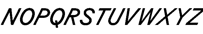 BSResortSans MediumSuperItalic Instance Font UPPERCASE