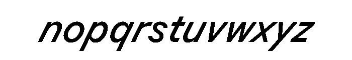 BSResortSans MediumSuperItalic Instance Font LOWERCASE