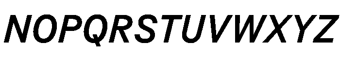 BSResortSans SemiBoldItalic Instance Font UPPERCASE