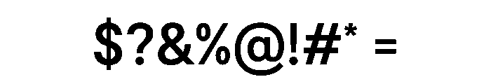 BSResortSans Semibold Instance Font OTHER CHARS