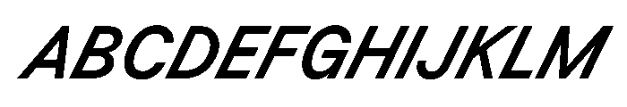 BSResortSans SemiboldSuperItalic Instance Font UPPERCASE