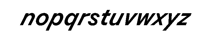 BSResortSans SemiboldSuperItalic Instance Font LOWERCASE