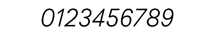 BSResortSans ThinItalic Instance Font OTHER CHARS