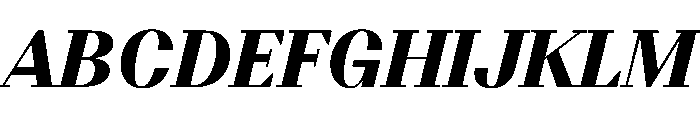 BSResortSerif BlackItalic Instance Font UPPERCASE