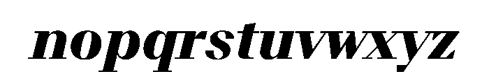 BSResortSerif BlackItalic Instance Font LOWERCASE
