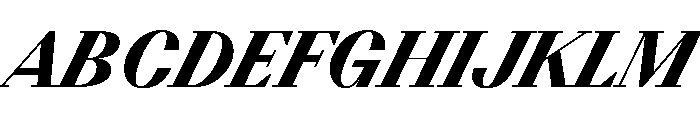 BSResortSerif BlackSuperItalic Instance Font UPPERCASE