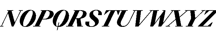 BSResortSerif BlackSuperItalic Instance Font UPPERCASE