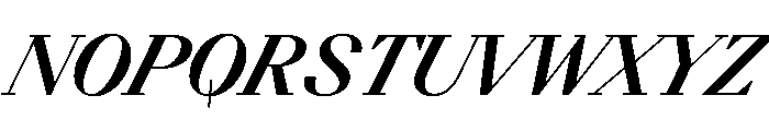 BSResortSerif BoldSuperItalic Instance Font UPPERCASE