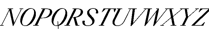 BSResortSerif BookSuperItalic Instance Font UPPERCASE