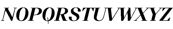 BSResortSerif ExtraboldItalic Instance Font UPPERCASE