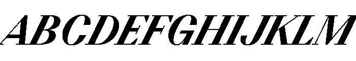BSResortSerif ExtraboldSuperItalic Instance Font UPPERCASE
