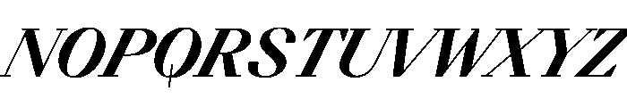 BSResortSerif ExtraboldSuperItalic Instance Font UPPERCASE
