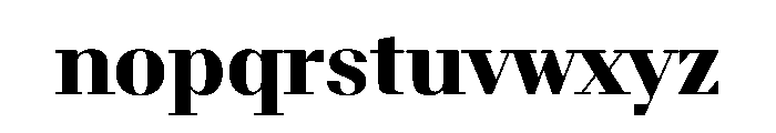 BSResortSerif Heavy Instance Font LOWERCASE