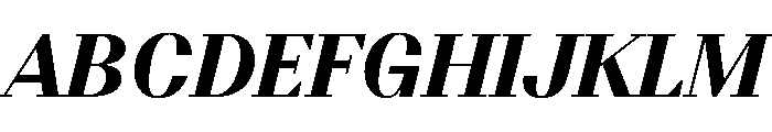 BSResortSerif HeavyItalic Instance Font UPPERCASE