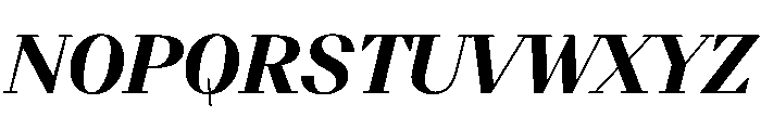 BSResortSerif HeavyItalic Instance Font UPPERCASE