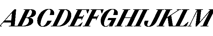 BSResortSerif HeavySuperItalic Instance Font UPPERCASE
