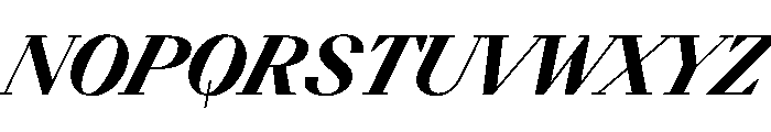 BSResortSerif HeavySuperItalic Instance Font UPPERCASE