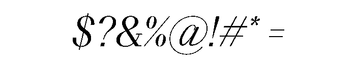 BSResortSerif Italic Instance Font OTHER CHARS