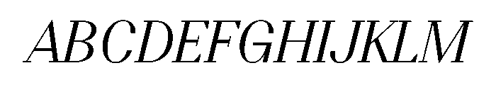 BSResortSerif Italic Instance Font UPPERCASE