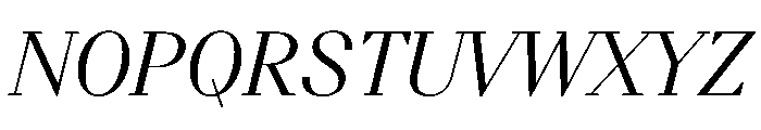 BSResortSerif Italic Instance Font UPPERCASE