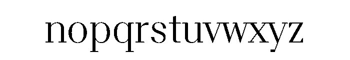 BSResortSerif Light Instance Font LOWERCASE