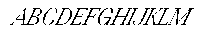 BSResortSerif LightSuperItalic Instance Font UPPERCASE